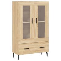 Hoge kast 69,5x31x115 cm bewerkt hout sonoma eikenkleurig - thumbnail