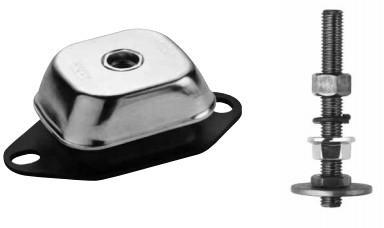 Machine voet PC 120 x 60 x 40 100 - 45 Shore A DNV