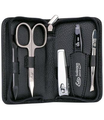 Erbe Solingen 5-delige manicure etui zwart (erbe9020)