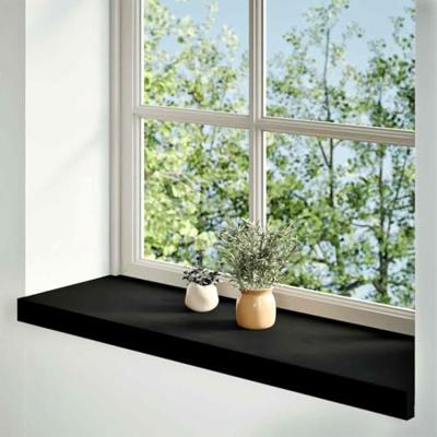 VidaXL Vensterbanken 2 st 80x25x2 cm massief eikenhout donkerbruin