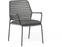 Tierra Outdoor Dining Tuinstoel David Charcoal - thumbnail