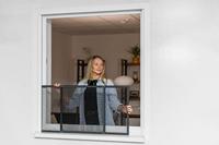 Muggennet Schellenberg Antraciet Aluminium Uitschuifbaar Met lijst Glasvezel 75 x 100 cm - thumbnail