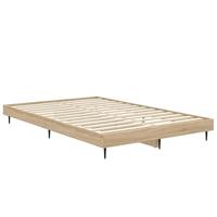 Bedframe zonder matras hout sonoma eikenkleurig 120x190 cm - thumbnail