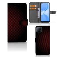 OPPO A73 5G | Telefoon Hoesje | Geruit Rood | Portemonnee hoesje - thumbnail