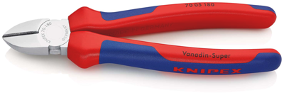 Knipex Zijsnijtang | 180 mm Lengte | Meer-Componentengrepen | Verchroomd - 70 05 180 SB