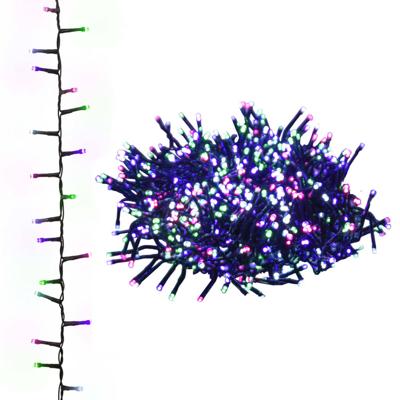 Lichtslinger compact met 2000 LED's pastel meerkleurig 20 m PVC