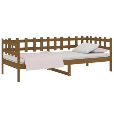 Slaapbank 80x200 cm massief grenenhout honingbruin Slaapbank 80x200 cm massief grenenhout honingbruin