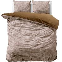 Dreamhouse Signature Velvet Katoen Aria Bruin 240 x 220 cm - thumbnail