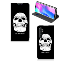 Mobiel BookCase Xiaomi Mi Note 10 Lite Skull Eyes - thumbnail