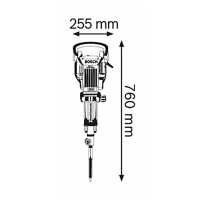 Bosch Professional GSH 16-30 Breekhamer 41J 1750W 230V op Trolley - 0611335100