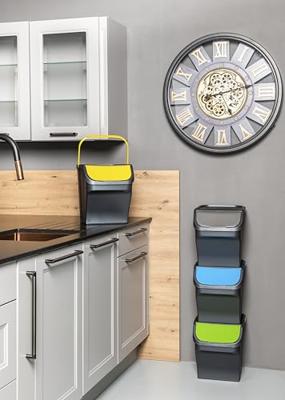 Recycling prullenbak Mondex Stack N' Sort Groen Grijs 25 L Met deksel 40 x 30 x 34 cm