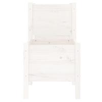 Plantenbak 245,5x44x75 cm massief grenenhout wit - thumbnail