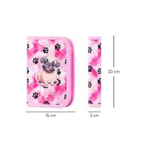 Baagl Etui - Pennenzak Mopshond Pootjes 1-rits - thumbnail