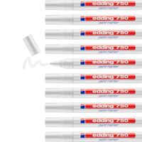 Permanente markeerstift Edding 750 Wit (10 Stuks) - thumbnail
