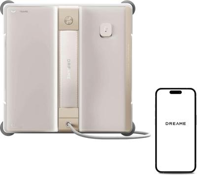 DREAME C1 - Robot voor het reinigen van ramen - Betrouwbare bescherming en veiligheid - CornerClean-technologie - Grondige natte reiniging