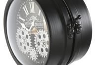 Tafelklok Home ESPRIT Wit Zwart Zilverkleurig - thumbnail