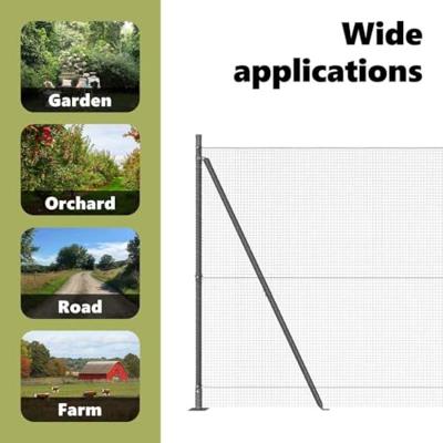 VidaXL Afrasteringspaal grijs 10 x 1,6 m (16 x 16 mm gaas)