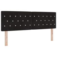 Boxspringbed met matras en LED fluweel zwart 160x200 cm - thumbnail