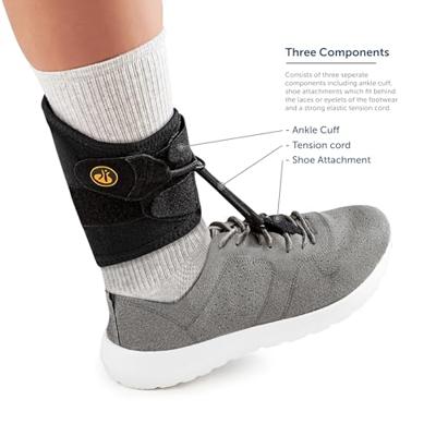 Orliman Boxia Plus Klapvoetbrace - 1 - Universeel - Zwart