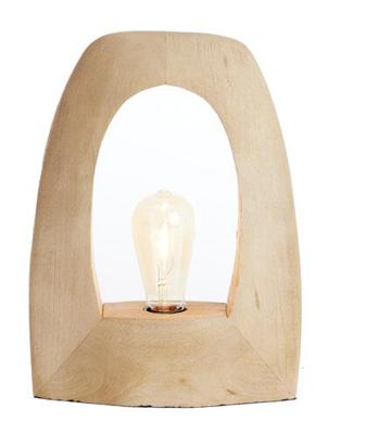 Light & Living Tafellamp 'Carini' Mangohout, 35cm, kleur Naturel