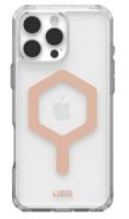 Urban Armor Gear Plyo MagSafe Case Backcover Apple iPhone 16 Pro Max Ice, Transparant, Rose Gold MagSafe compatible - thumbnail