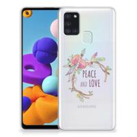 Samsung Galaxy A21s Telefoonhoesje met Naam Boho Text - thumbnail