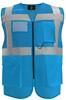 Korntex KX808 Multifunctional Hi-Vis Mesh-Vest Athens - Sky Blue - 5XL