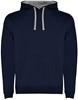 Roly RY1067 Men´s Urban Hooded Sweatshirt - Navy Blue 55/Heather Grey 58 - M - thumbnail