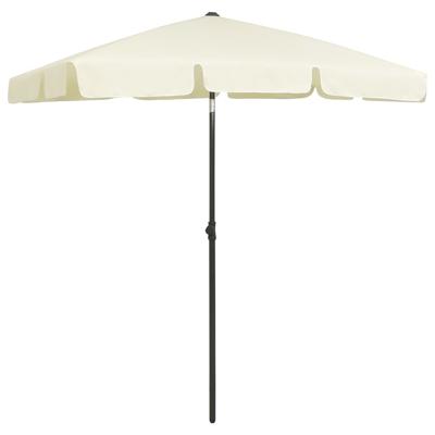 VidaXL Strandparasol 180x120 cm zandgeel VidaXL Strandparasol 180x120 cm zandgeel