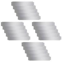 Grasboorden 20 st 100x20 cm gegalvaniseerd staal - thumbnail