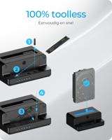 ICY BOX IB-2914MSCL-C31 USB 3.2 Gen 2 (3.1 Gen 2) Type-C Zwart - thumbnail