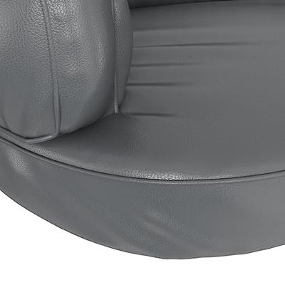 VidaXL Hondenmand met ergonomisch schuim 88x65 cm kunstleer grijs