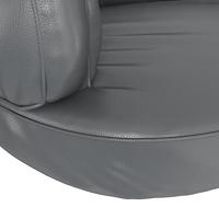 VidaXL Hondenmand met ergonomisch schuim 88x65 cm kunstleer grijs - thumbnail