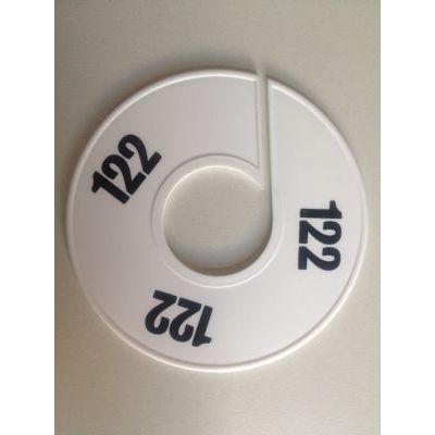 Maatring 11 cm wit/zwart 122