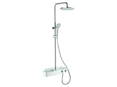 Regendoucheset Tiger Xita Thermostatisch 21 cm Met Handdouche Wit Regendoucheset Tiger Xita Thermostatisch 21 cm Met Handdouche Wit