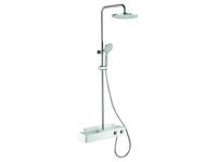 Regendoucheset Tiger Xita Thermostatisch 21 cm Met Handdouche Wit - thumbnail