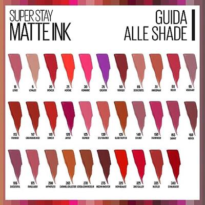 Maybelline SuperStay Matte Ink Lipstick - 25 Heroine - Rood - Matte, Langhoudende Lippenstift - 5 ml