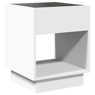 Salontafel met Infinity LED 40x40x50 cm wit Salontafel met Infinity LED 40x40x50 cm wit