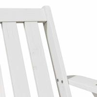 Tuinstoel Adirondack 75x77x77 cm massief grenenhout wit - thumbnail
