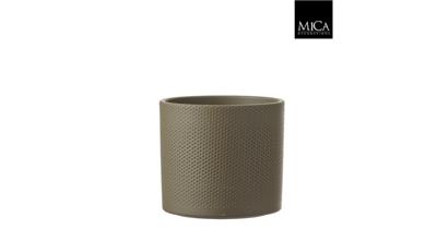 Mica Decorations era pot groen relief 17,5x19,5cm Mica Decorations era pot groen relief 17,5x19,5cm