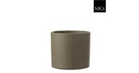 Mica Decorations era pot groen relief 17,5x19,5cm - thumbnail