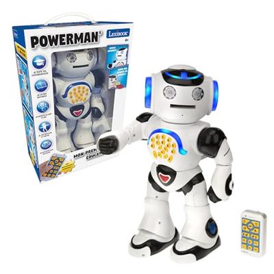 LEXIBOOK Powerman - interactieve educatieve robot voor spelen en leren, dansen, muziek spelen, educatieve quiz, speerschijven