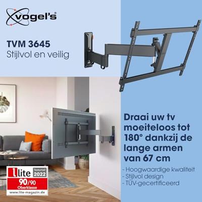 Vogels TVM 3645 Draaibare tv-beugel TV beugel Zwart - thumbnail