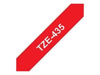 Labeltape Brother TZe, TZ TZe-435 Tapekleur: Rood Tekstkleur:Wit 12 mm 8 m - thumbnail
