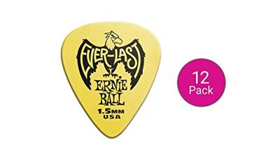 Ernie Ball 9195 Yellow Everlast 1.5 mm plectrumset (12 stuks)