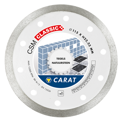 Carat CSM CLASSIC Diamantschijf natuursteen/tegels 125x22,23mm - CSMC125300 Carat CSM CLASSIC Diamantschijf natuursteen/tegels 125x22,23mm - CSMC125300