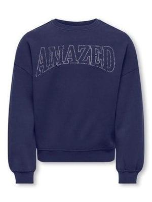 Kids ONLY winter sweater meisjes - blauw - KogKiki - oversize fit