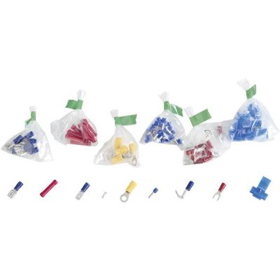 838517 Assortiment kabelschoenen 0.705 mm² - 10 mm² Wit, Geel, Rood, Blauw, Metaal 1050 stuk(s)