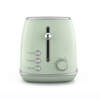 Vintage broodrooster voor 2 sneetjes - SWEISS - GRS7 - 850 W - Verstelbare thermostaat - Groen