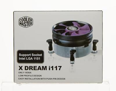 Cooler Master X Dream i117 Processor Koeler 9,5 cm Aluminium, Violet